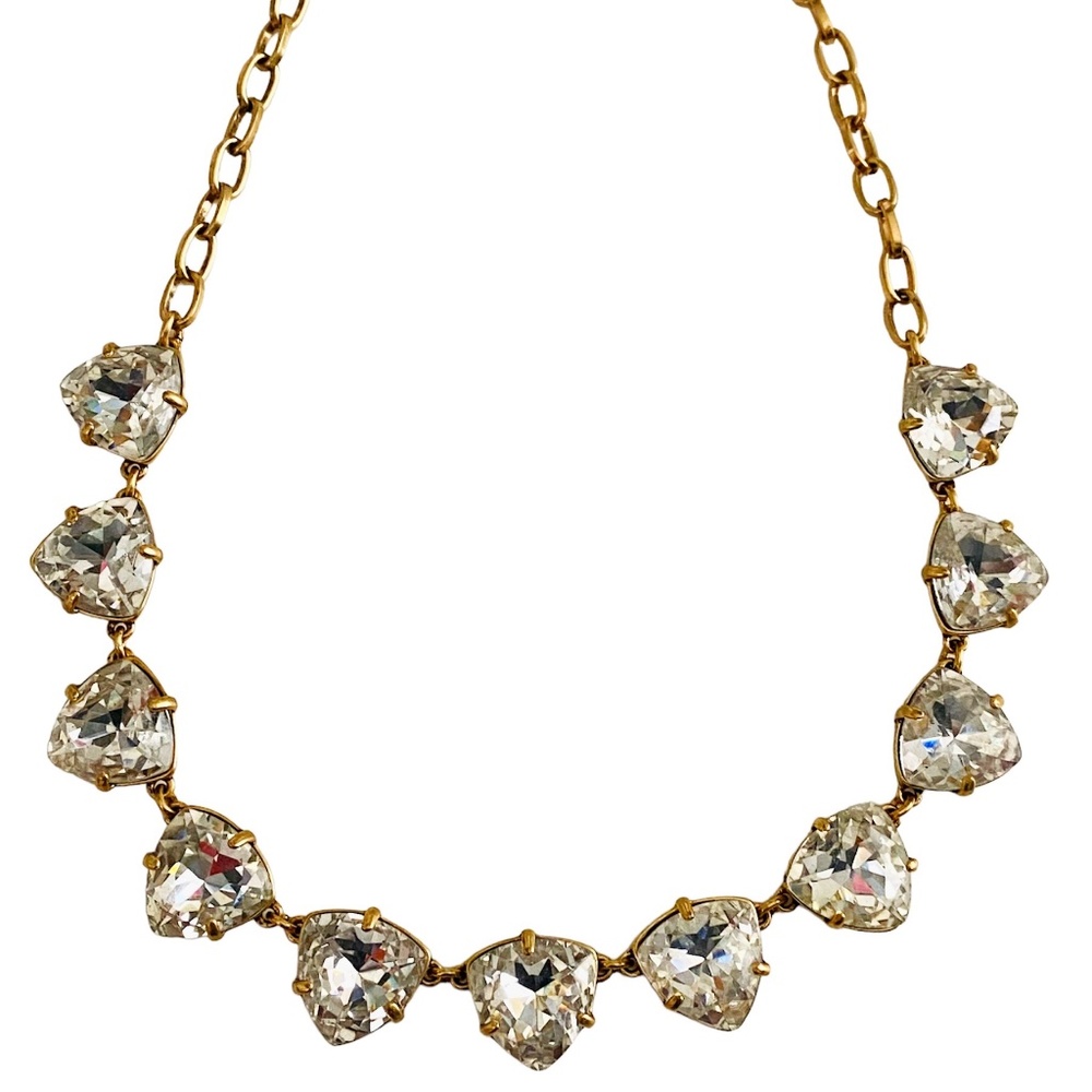 NEW Stella & Dot Somervell Clear Sparkling Crystals Layering Necklace